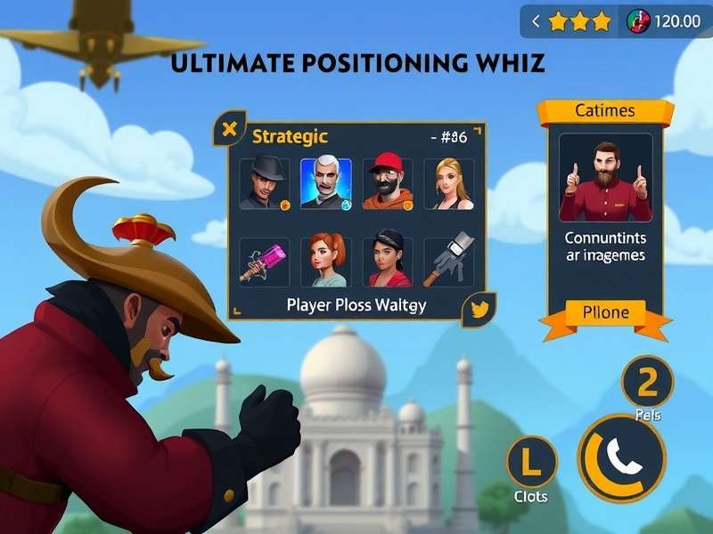 Ultimate Positioning Whiz gameplay screenshot showing strategic elements